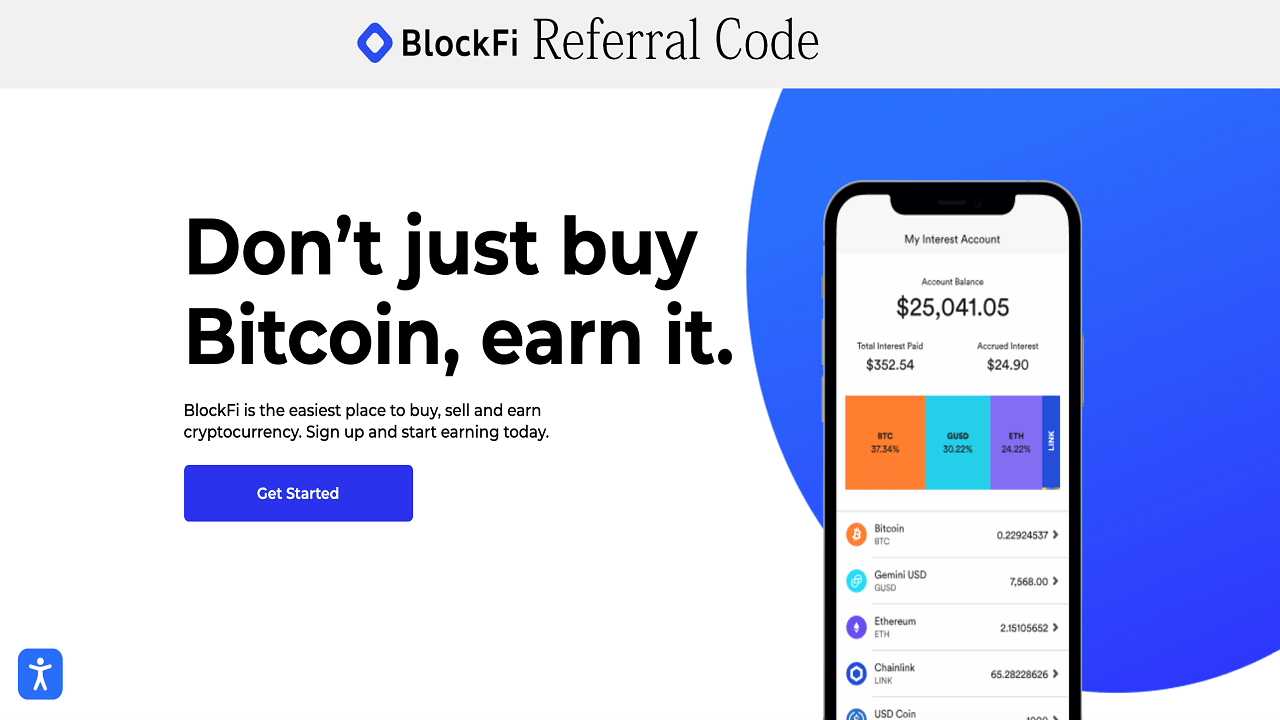 BlockFi Referral Code Earn Free  Per Referral