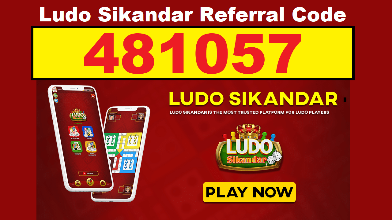 Download APK Ludo Sikandar Pro Referral Code 481057 Earn Free Cash