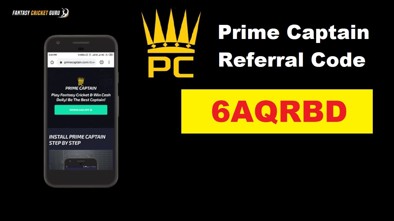 Download APK Prime Captain Referral Code: 6AQRBD Free ₹50
