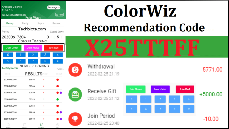 Download APK ColorWiz Recommendation Code: X25TTTFF