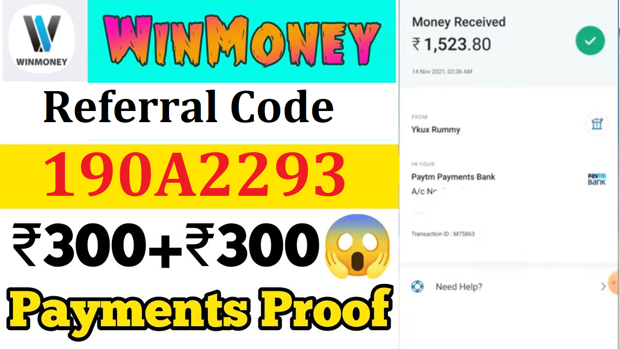 Download APK WinMoney Recommendation Code 190A2293