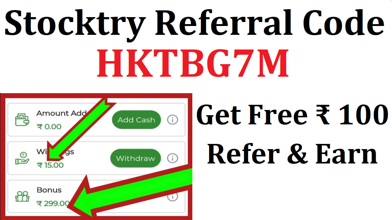 Download APK Stocktry Referral Code HKTBG7M Free ₹100