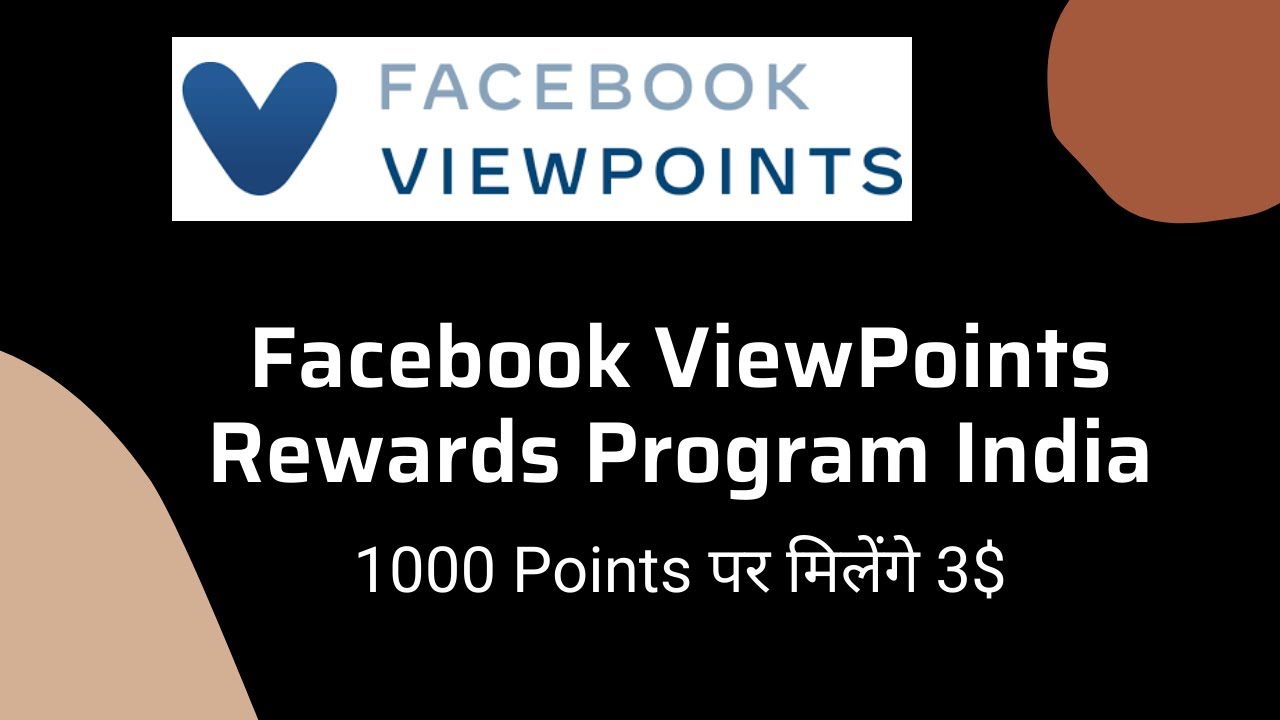 Download Facebook Viewpoints App Earn ₹3000 Every Month