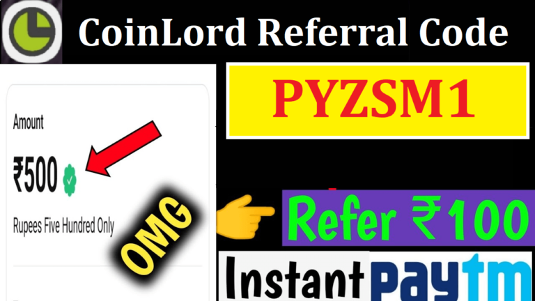 CoinLord Referral Code Get Free ₹50 Tokens