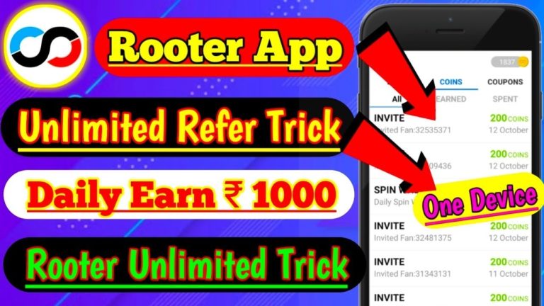 Download APK Rooter Referral Code Earn Free 500 Coins