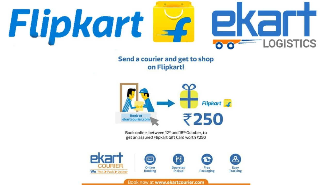 EKart Courier Offer Get Free Flipkart Gift Voucher worth Rs 250