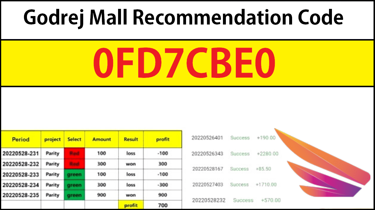 Download APK Godrej Mall Recommendation Code 0FD7CBE0