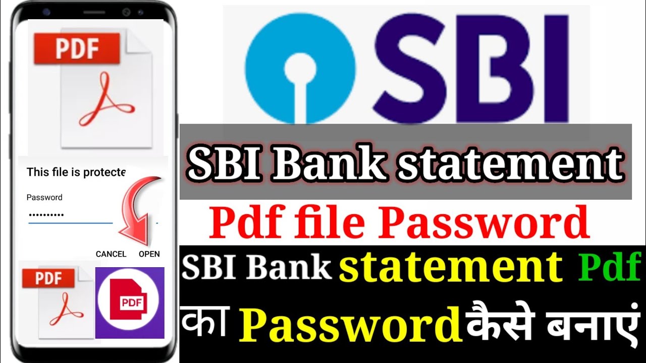 How To Open Yono SBI Bank Statement PDF Password?