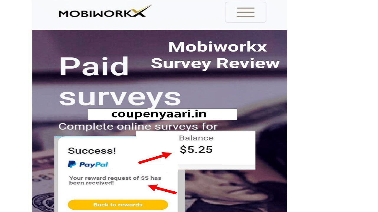 Download APK Mobiworkx Survey Referral Code Free Paytm