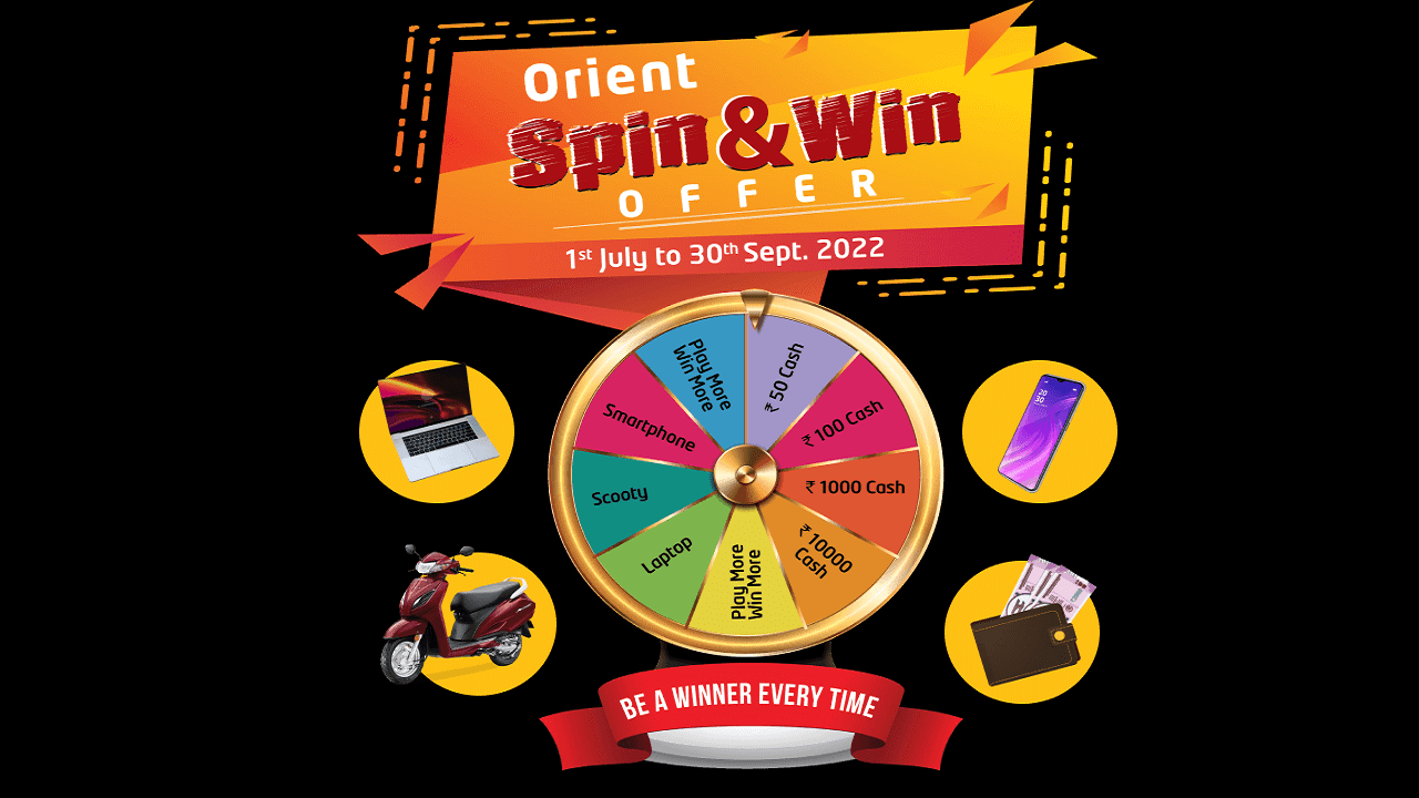 Orient Spin and Win Offer Scan QR Code