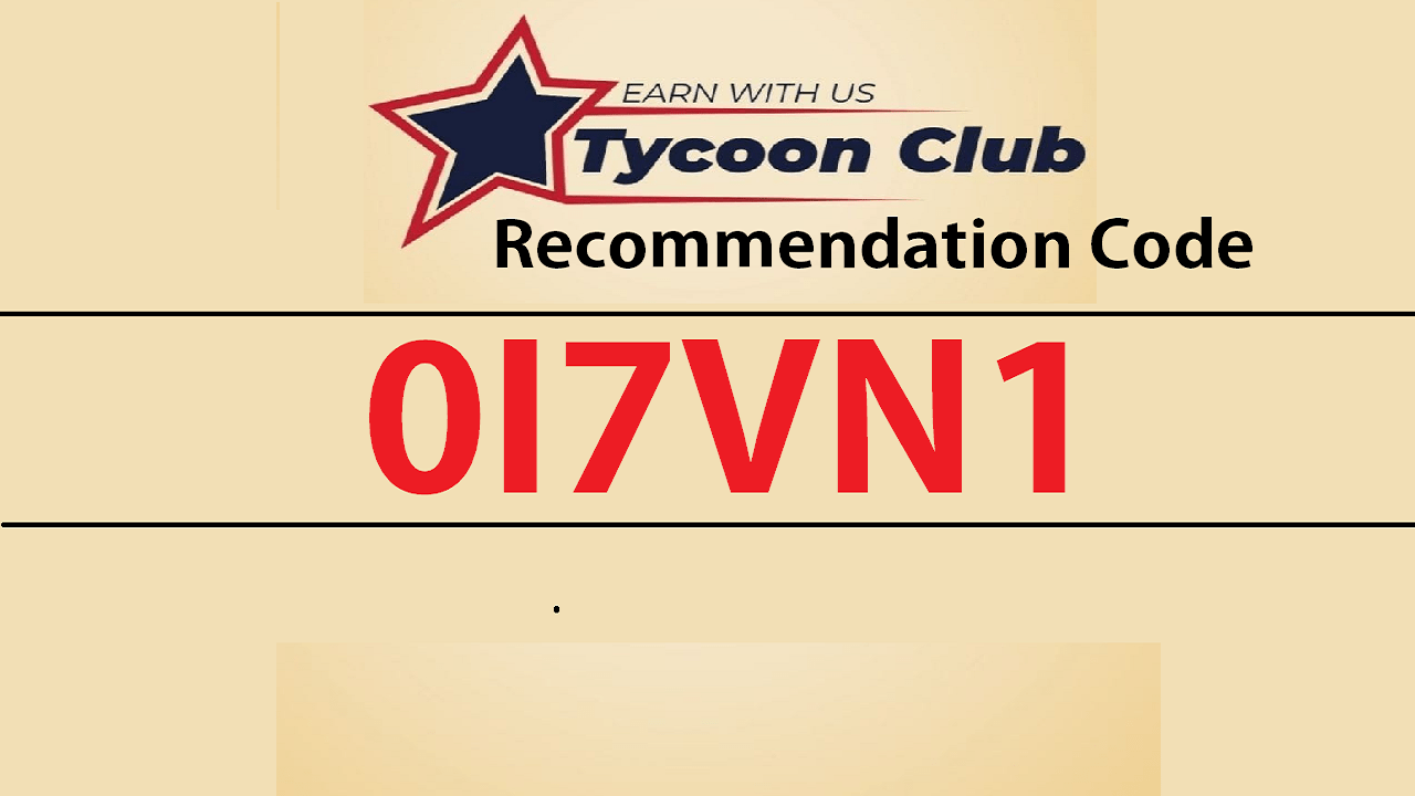 Download APK TycoonClub Recommendation Code 0I7VN1