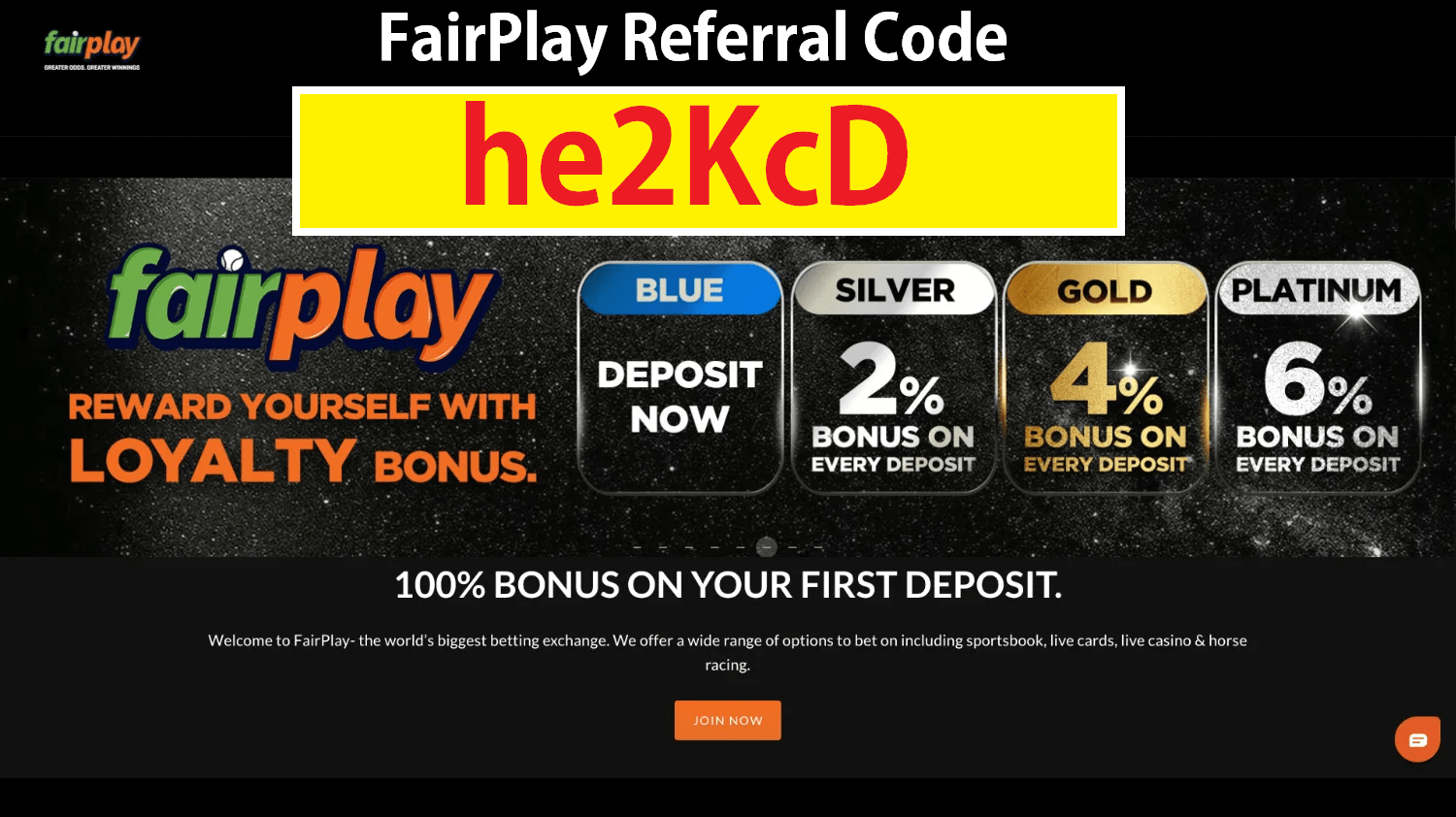 Download APK FairPlay Referral Code he2KcD Earn Free Bonus