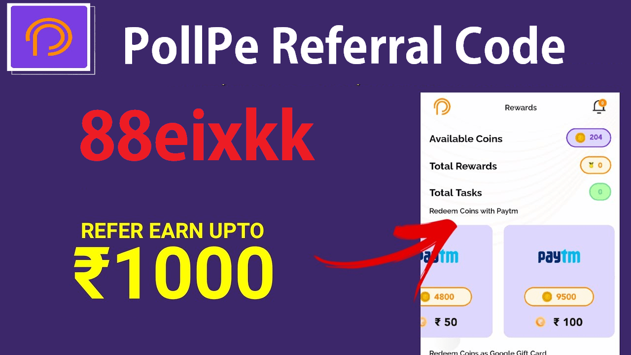 Download APK PollPe Referral Code Earn Free ₹100