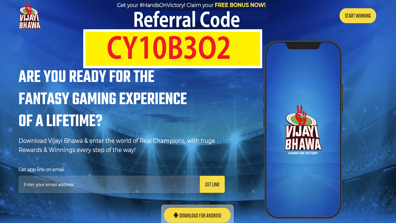 Download APK Vijayi Bhawa Referral Code CY10B3O2 ₹300 Free