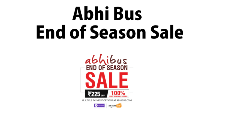 Abhibus End of Season Sale Upto Rs.200 Off + PhonePe