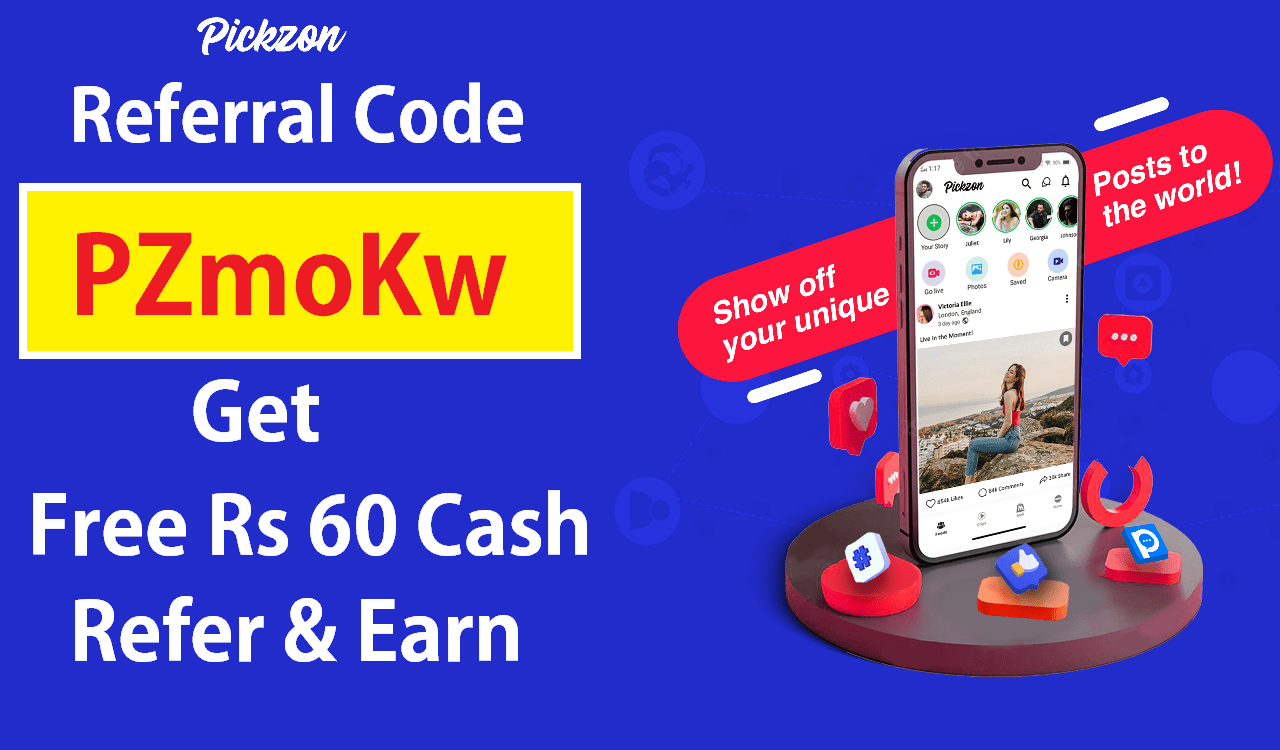 PickZon Referral Code Get Free ₹60 Paytm Cash