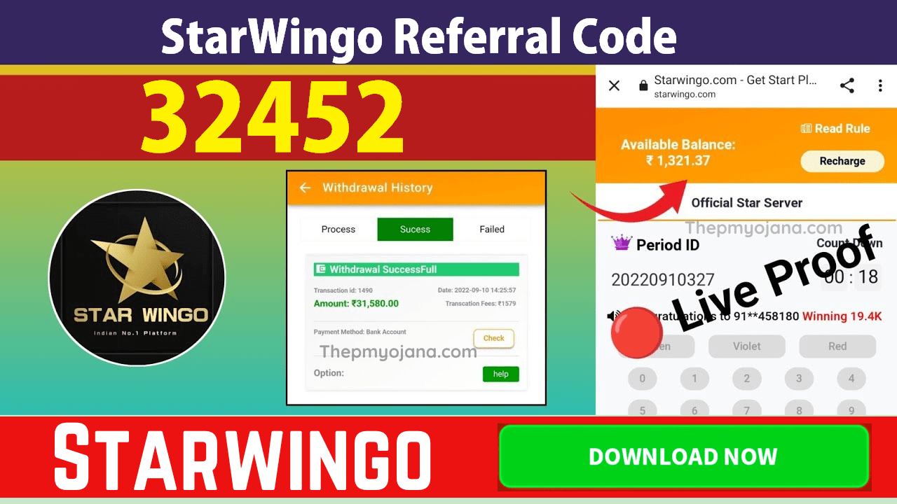 Download APK StarWingo Referral Code Get Free ₹120