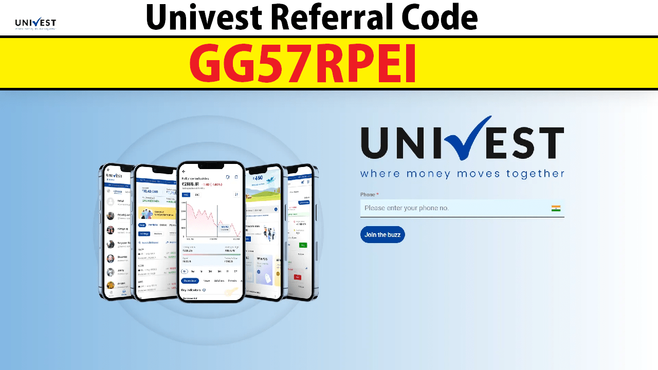 Download APK Univest Referral Code Get Free Rs 100