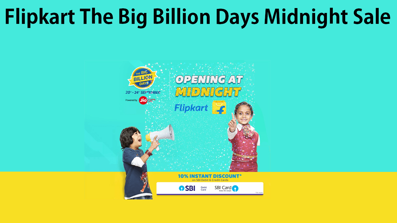 Flipkart The Big Billion Days Midnight Sale 12 AM