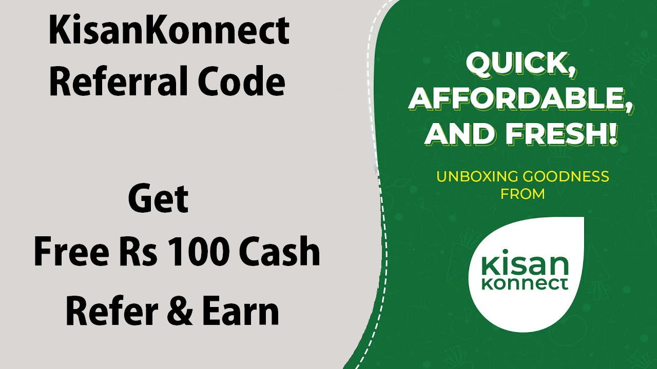 KisanKonnect Referral Code Get Free Rs 100
