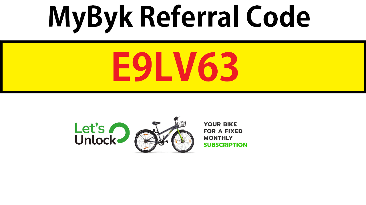 MyByk Referral Code Get Free Rs 50 Cash Bonus