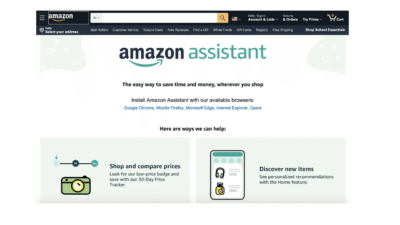 Download Amazon Assistant Browser Extension Cashback Offer
