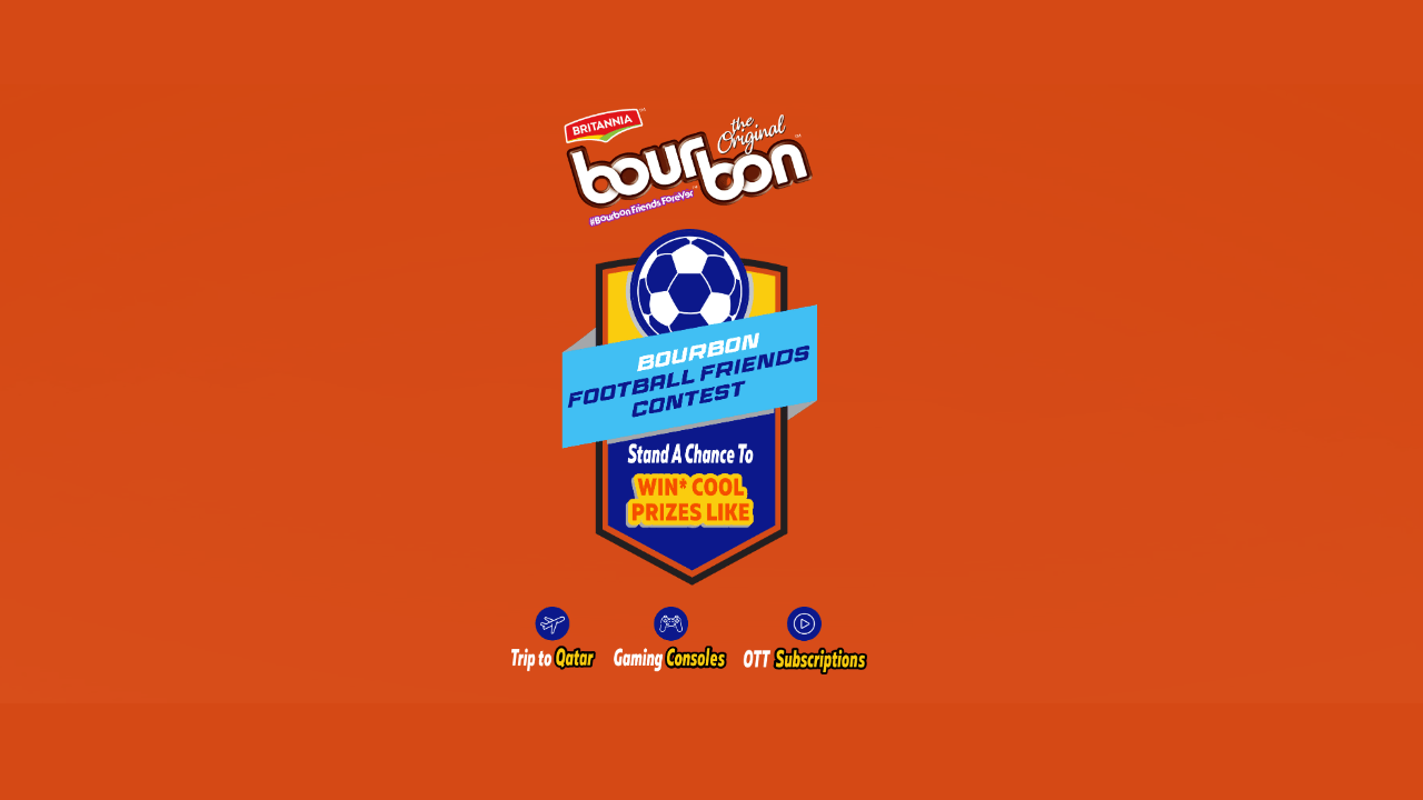 Britannia Bourbon Football Friends Contest Win Prizes