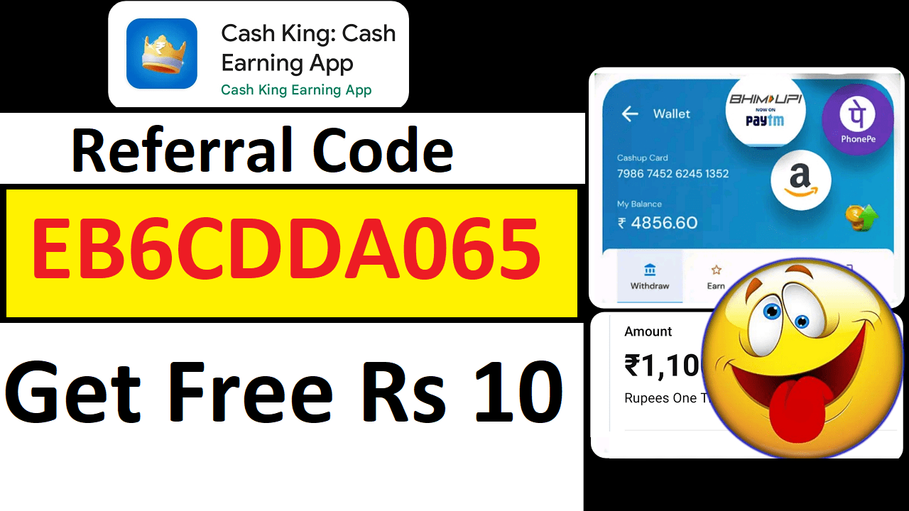 Download APK Cash King Referral Code Get Free ₹8