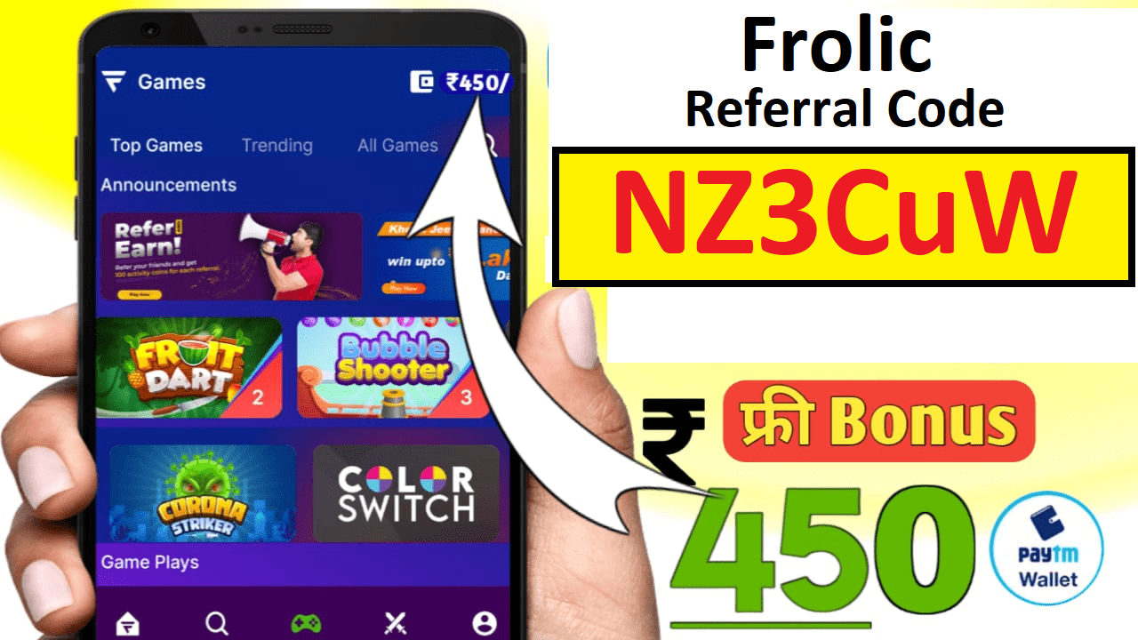 Download APK Frolic Referral Code Get Free ₹250