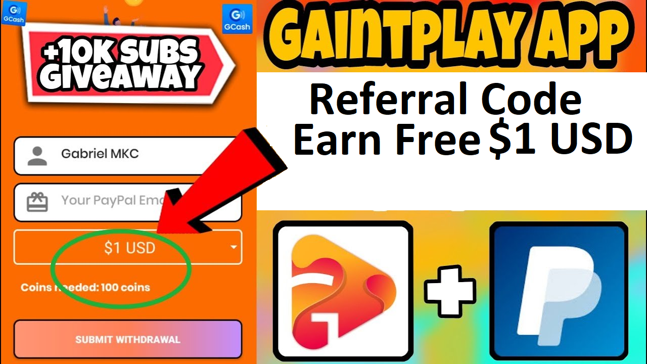 Download APK Gaintplay Referral Code Get Free Coins