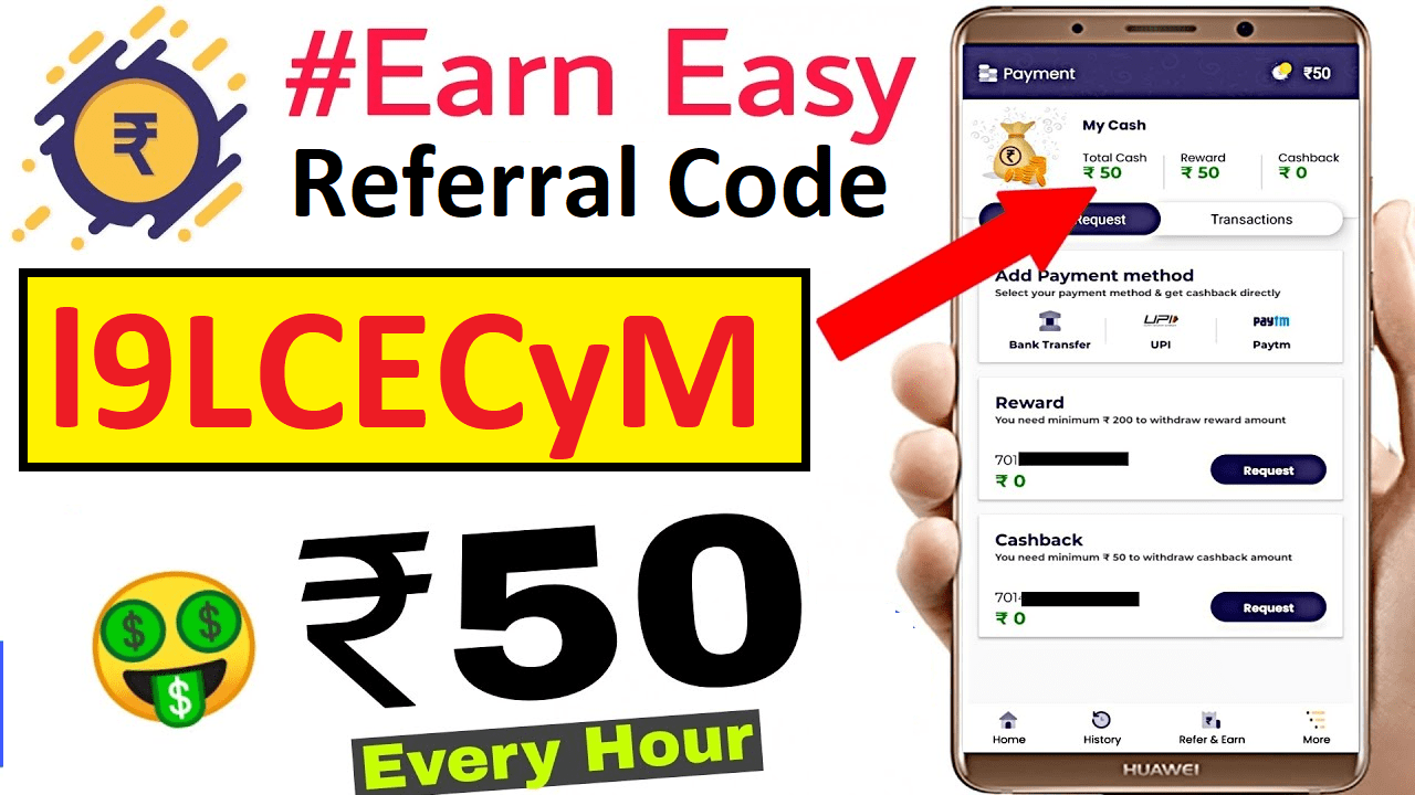 Download APK Earn Easy Referral Code Get Free ₹50