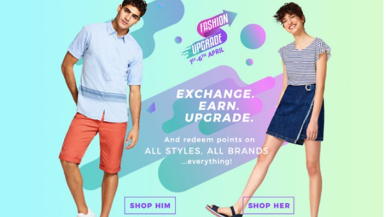 Myntra Fashion Upgrade! Exchange Old Clothes Earn Points