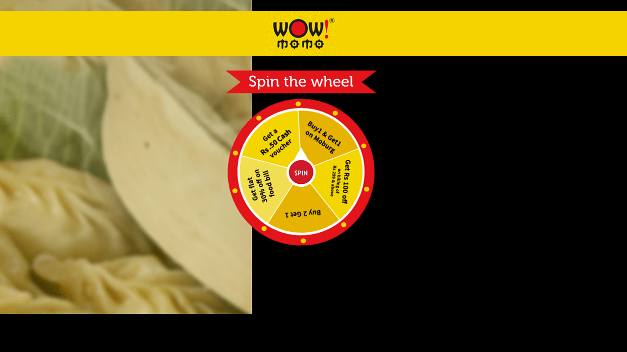 Wow Momo Spin Wheel & Get Free Rs 100 Momo