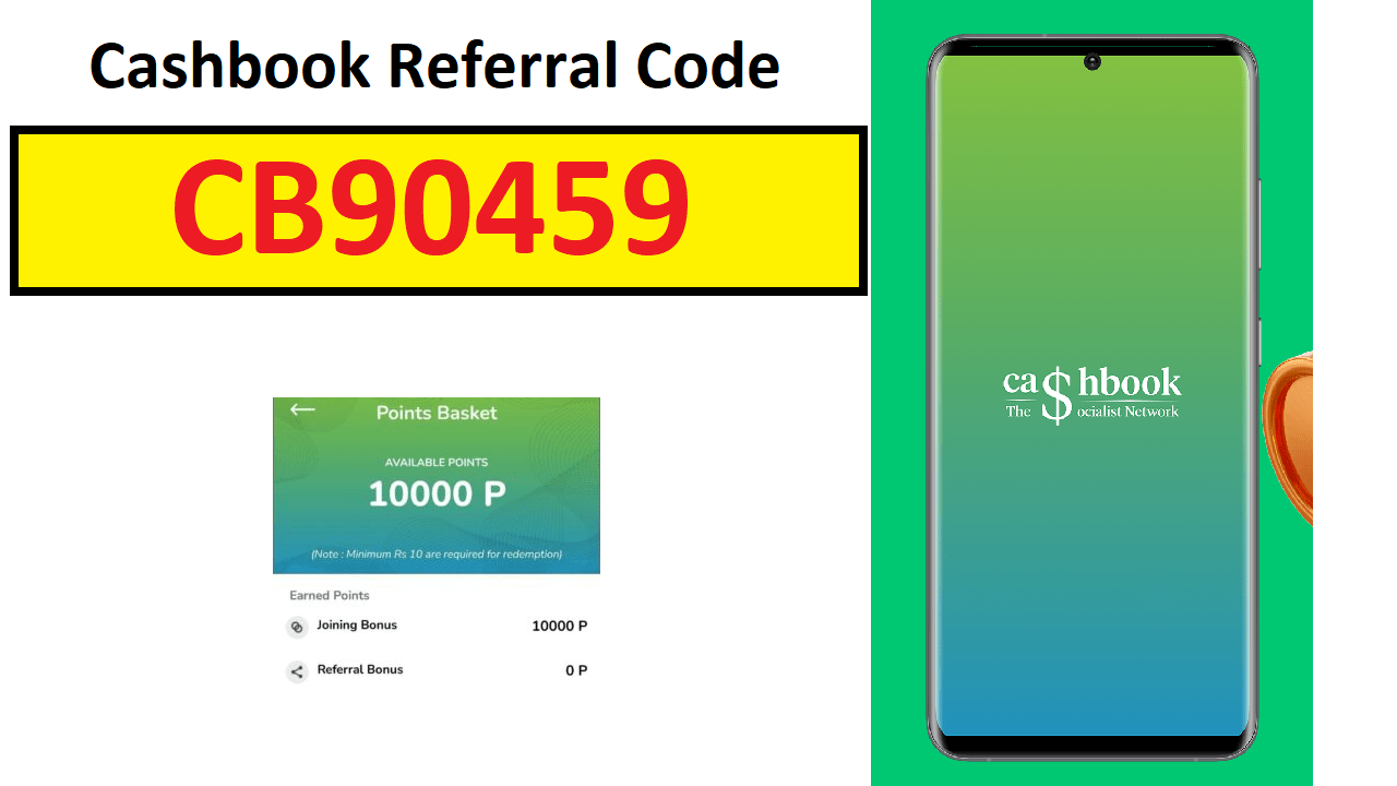 Download APK Cashbook Referral Code Get Free ₹10