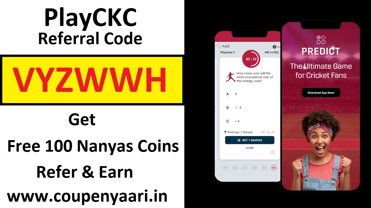 Download APK PlayCKC Referral Code Get Free 100 Nanyas