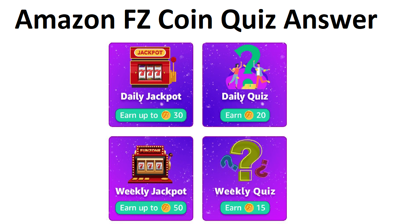 Amazon FZ Coin Quiz Answer Today Win Free Amazon Gift Card