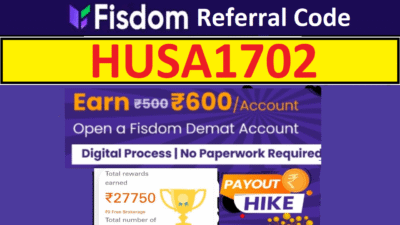 Download APK Fisdom Referral Code HUSA1702 Get Free ₹100