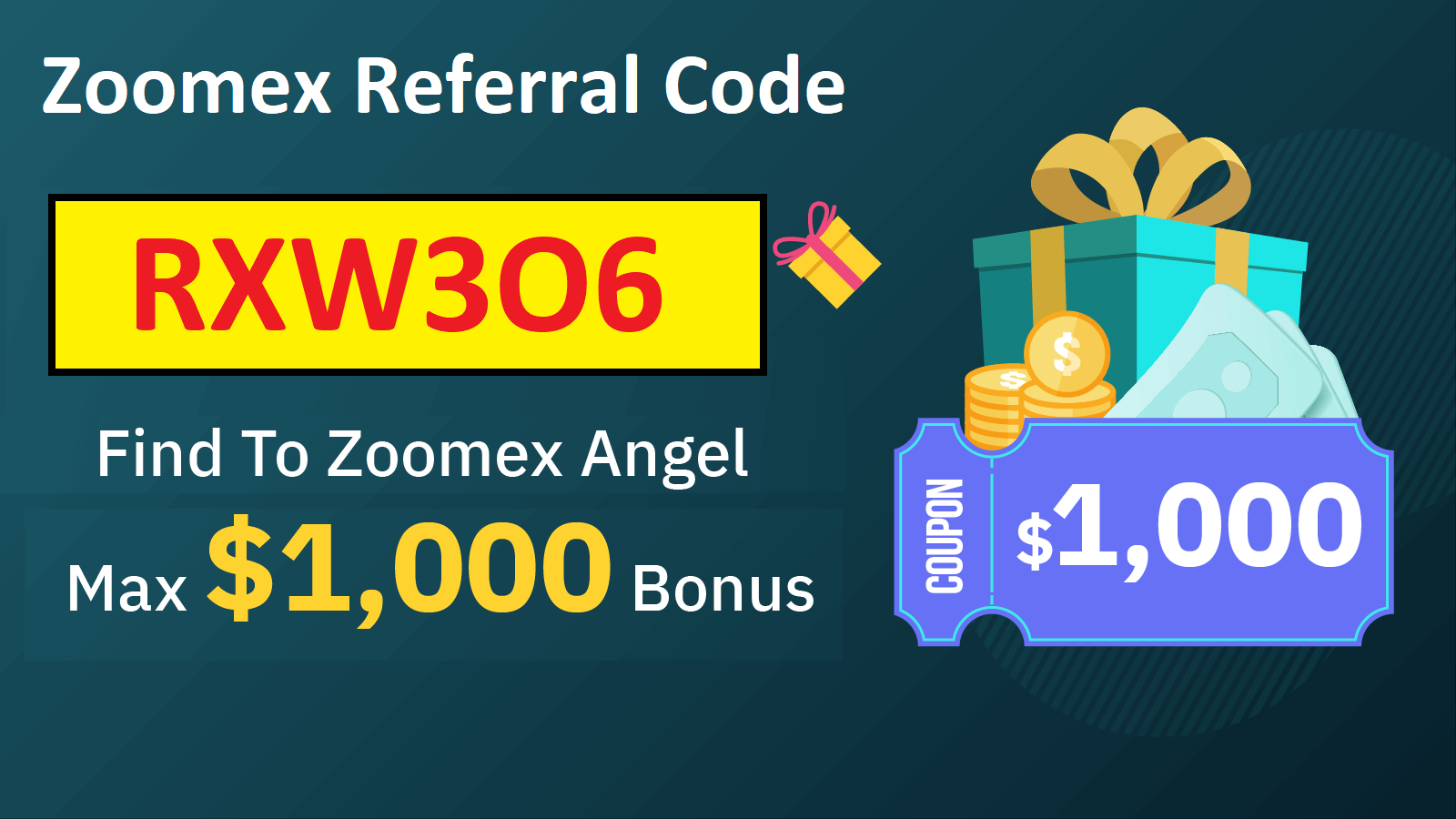Zoomex Referral Code RXW3O6 Get Free 10 USDT