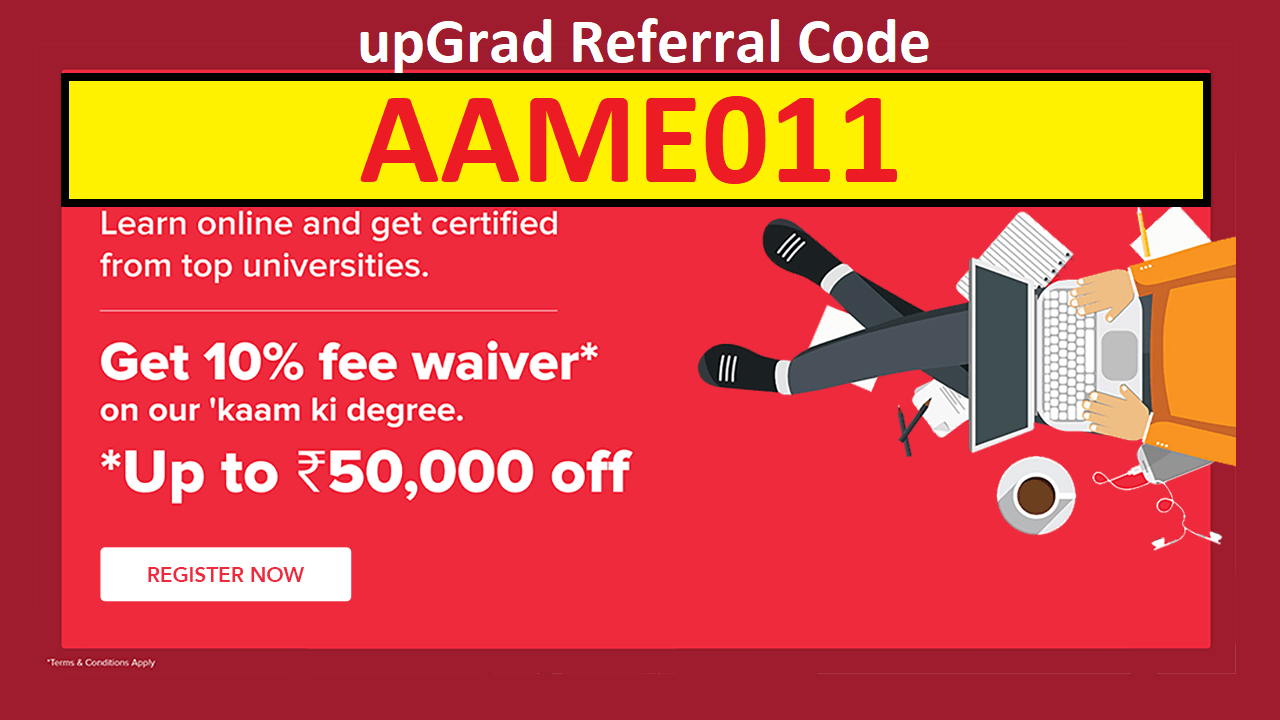 upGrad Referral Code AAME011 Get Free Discount