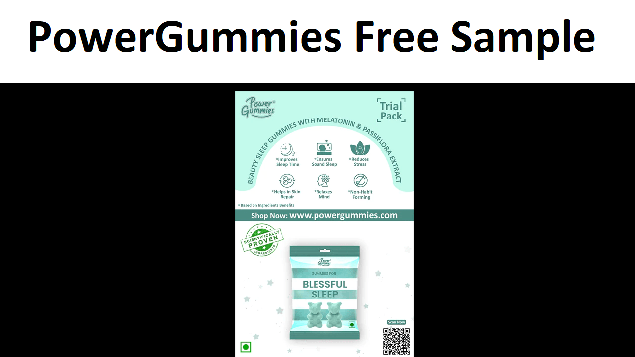PowerGummies Free Sample Blessful Sleep Gummies Trial Pack
