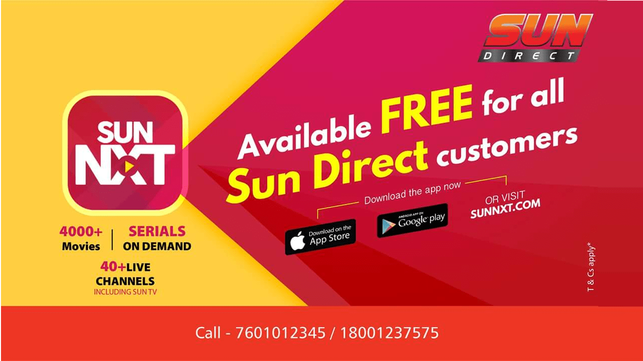Download SunNxt App & Get Free 1 Month Subscription