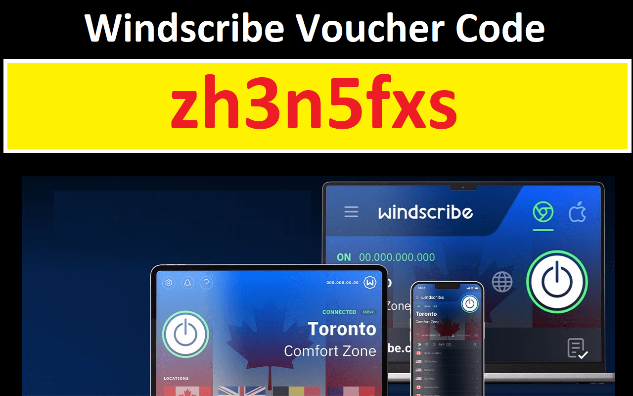Windscribe Voucher Code Get Free 30GB Premium VPN