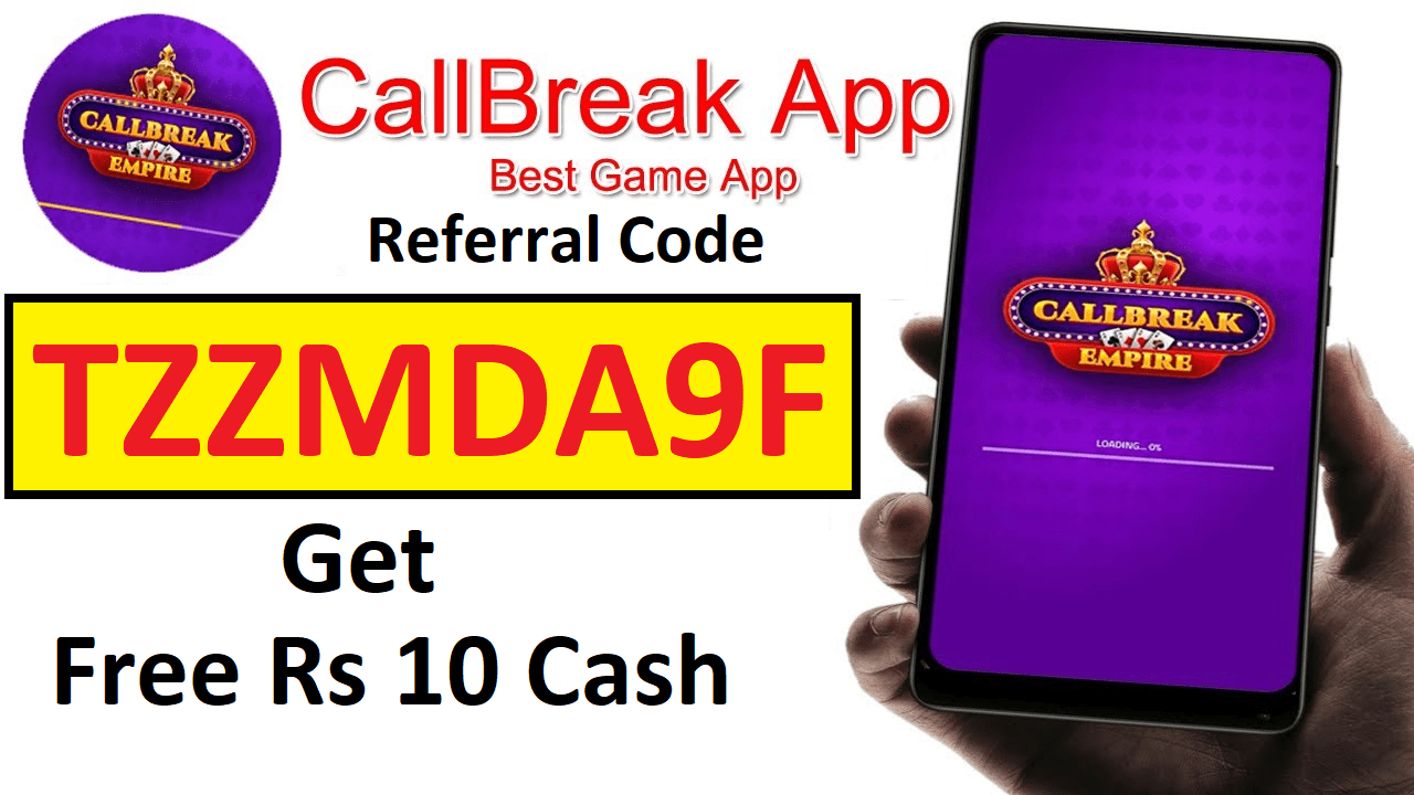Download APK CallBreak Empire Referral Code Get ₹10 Cash
