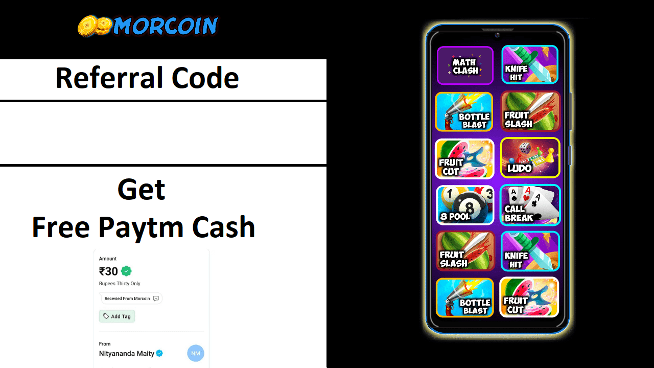 Download APK Morcoin Referral Code Get Free ₹30 Cash