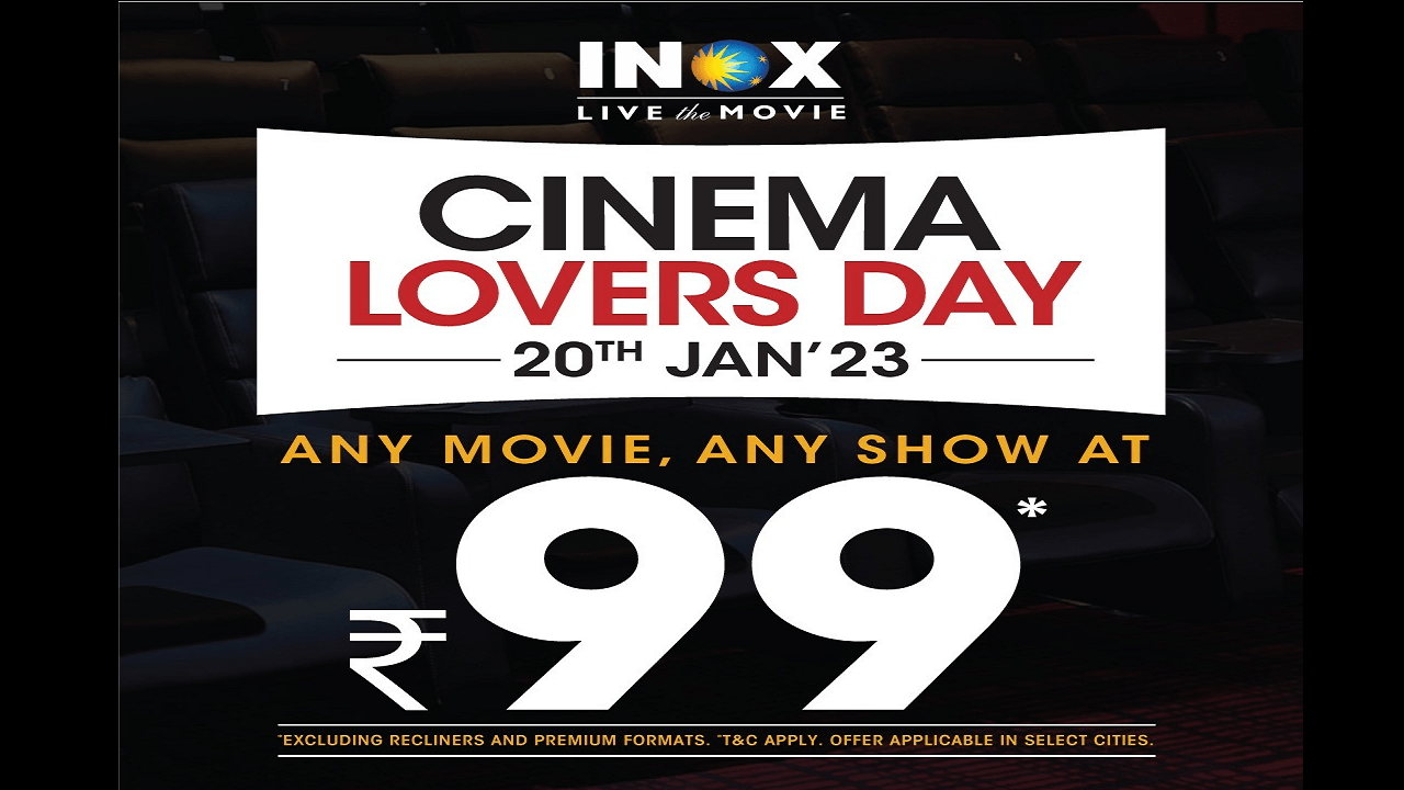 INOX Cinema Lovers Day 20th January 2023