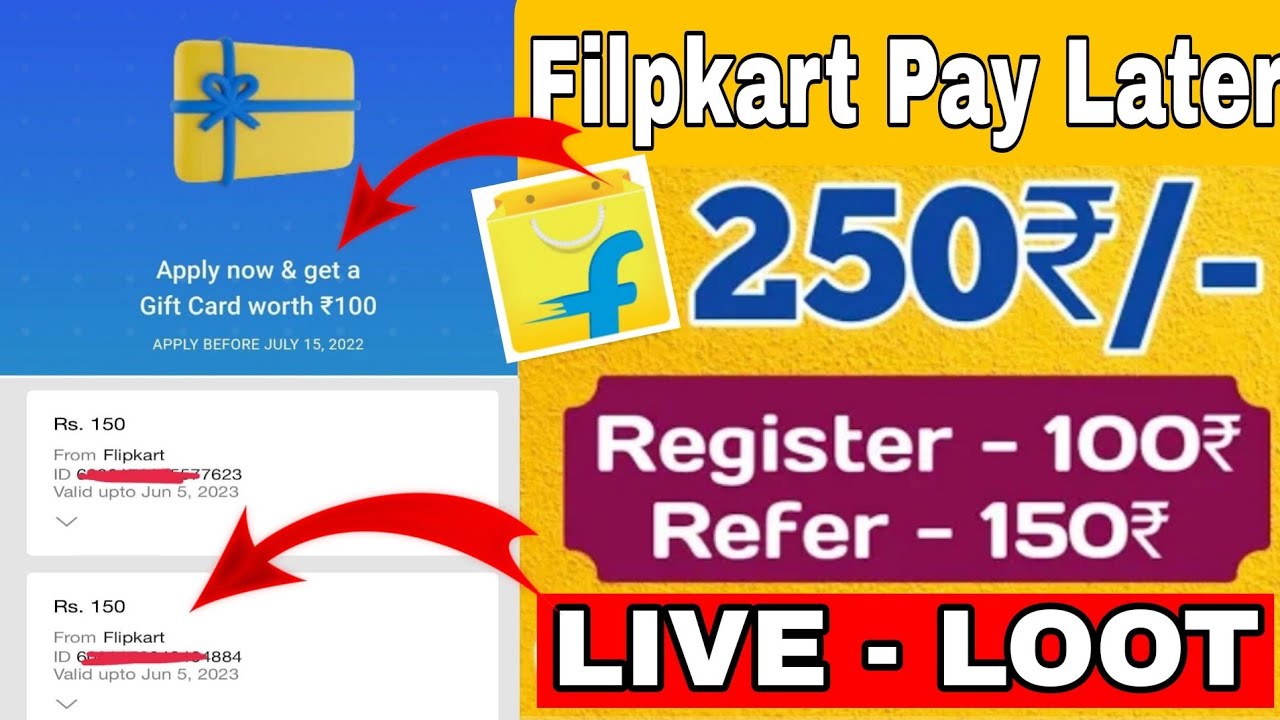Flipkart Pay Later Get Free Gift Voucher Rs 150