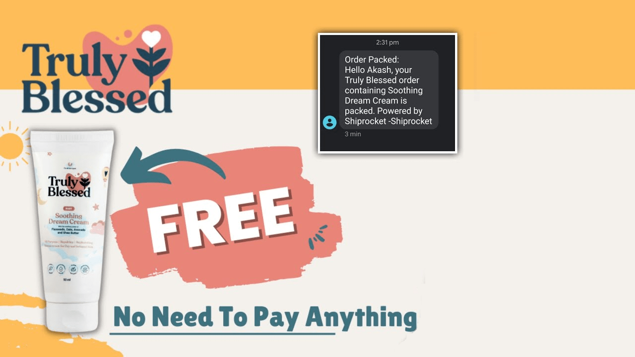How to Get Truly Blessed Free sample No Shipping
