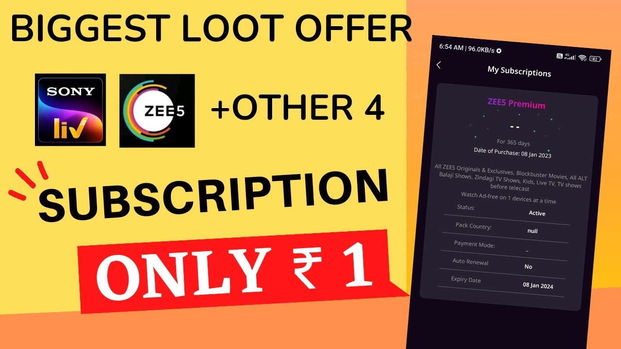 OTT Play 1 Year Subscription ₹1 Only - Flipkart Supercoins