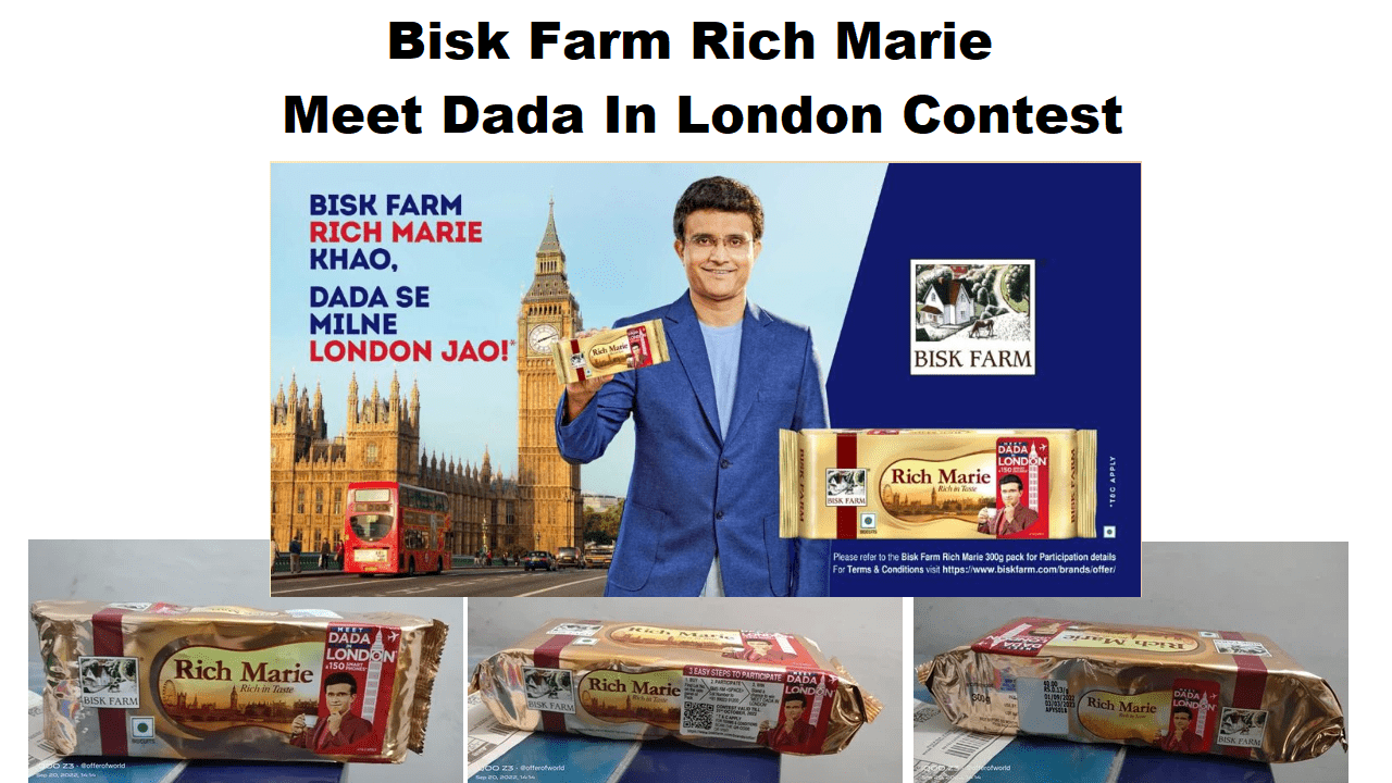 Bisk Farm Rich Marie Meet Dada In London Contest SMS & Win