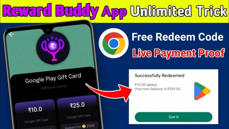 Download APK Reward Buddy Referral Code Get Free Paytm